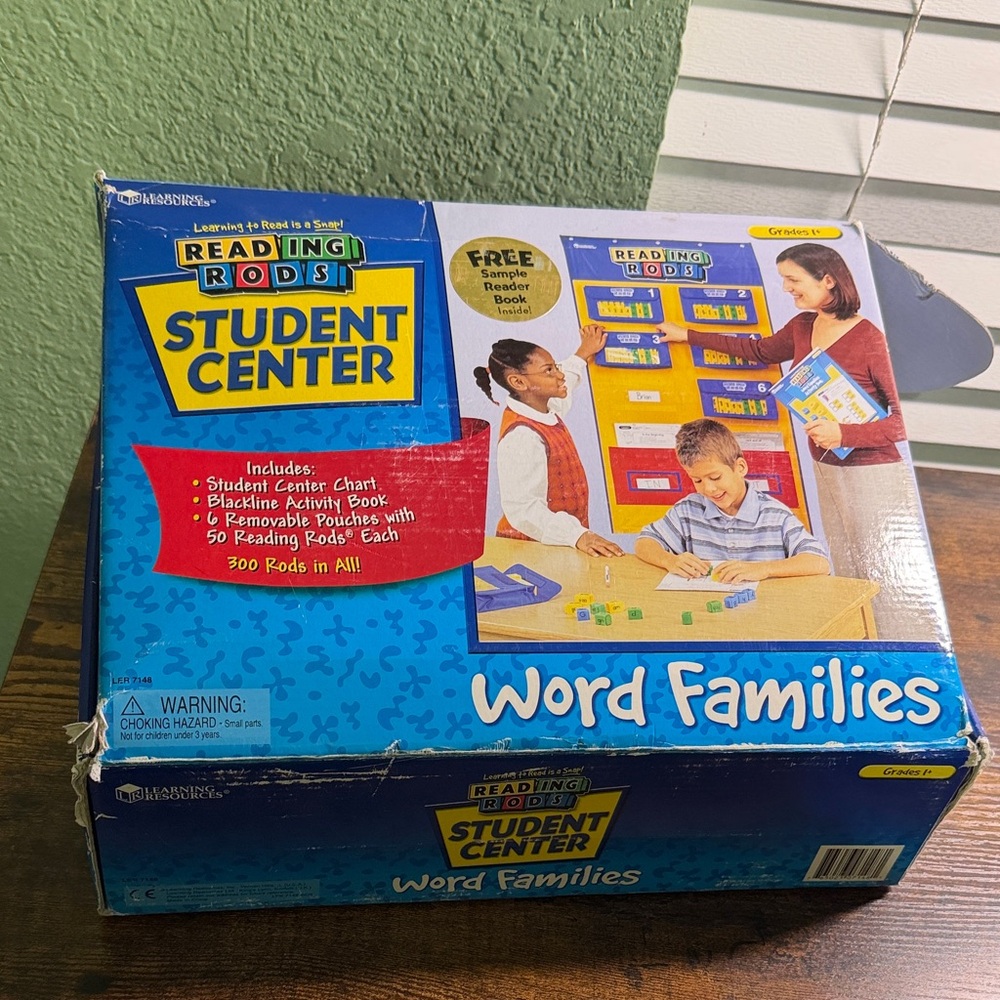 Reading Rods Student Center Word Families Set